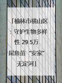 榆林市横山区：守护生物多样性 29.5万尾鱼苗“安家”无定河