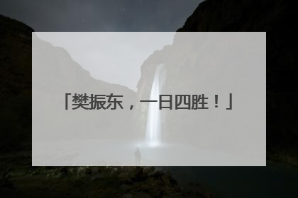 樊振东，一日四胜！