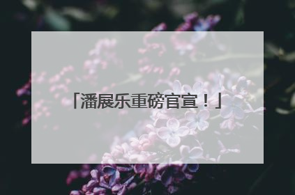 潘展乐重磅官宣！