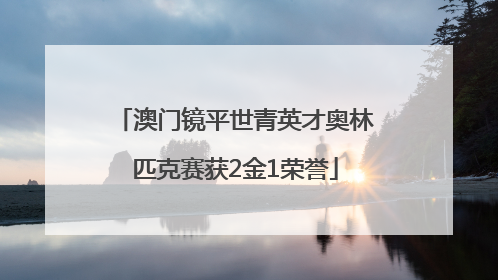 澳门镜平世青英才奥林匹克赛获2金1荣誉