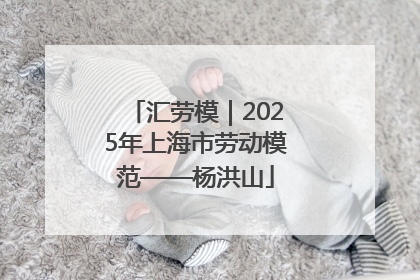 汇劳模｜2025年上海市劳动模范——杨洪山