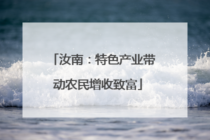 汝南：特色产业带动农民增收致富