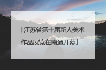江苏省第十届新人美术作品展览在南通开幕