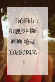 沁阳市：扮靓乡村新画卷 绘就宜居好风光
