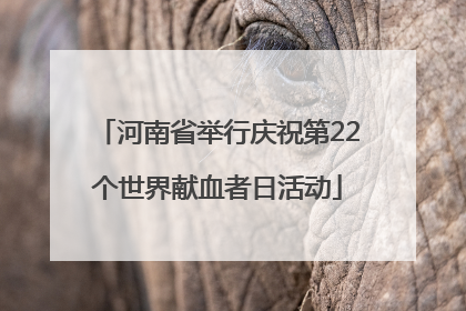 河南省举行庆祝第22个世界献血者日活动