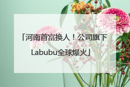 河南首富换人！公司旗下Labubu全球爆火