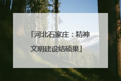 河北石家庄：精神文明建设结硕果