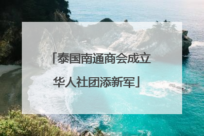 泰国南通商会成立 华人社团添新军