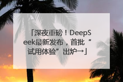 深夜重磅！DeepSeek最新发布，首批“试用体验”出炉→