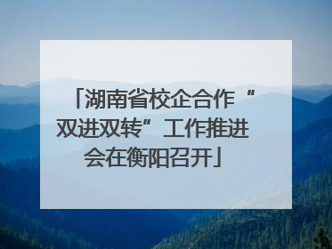 湖南省校企合作“双进双转”工作推进会在衡阳召开