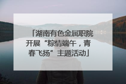 湖南有色金属职院开展“粽情端午，青春飞扬”主题活动
