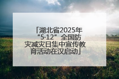 湖北省2025年“5·12”全国防灾减灾日集中宣传教育活动在汉启动