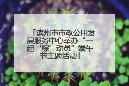 滨州市市政公用发展服务中心举办“一起‘粽’动员”端午节主题活动