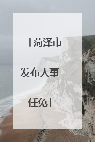 菏泽市发布人事任免