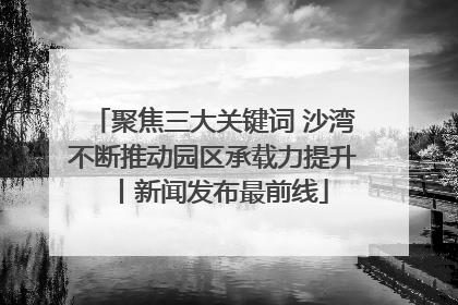 聚焦三大关键词 沙湾不断推动园区承载力提升丨新闻发布最前线