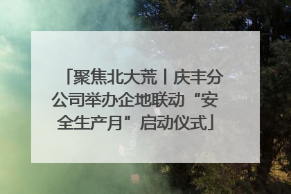 聚焦北大荒丨庆丰分公司举办企地联动“安全生产月”启动仪式