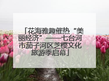 花海雅趣催热“美丽经济”——七台河市茄子河区芝樱文化旅游季启幕