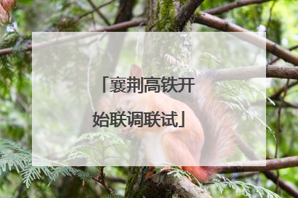 襄荆高铁开始联调联试