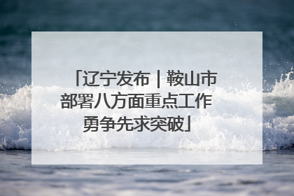 辽宁发布｜鞍山市部署八方面重点工作勇争先求突破