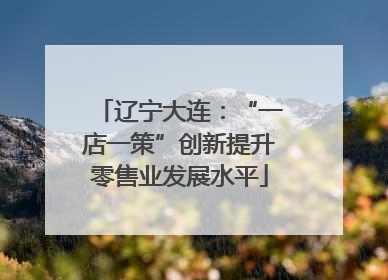 辽宁大连：“一店一策”创新提升零售业发展水平