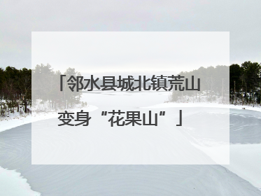 邻水县城北镇荒山变身“花果山”