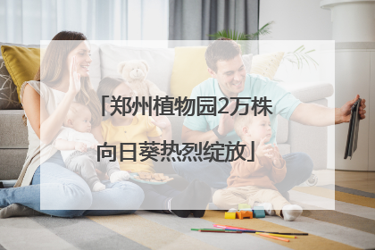 郑州植物园2万株向日葵热烈绽放