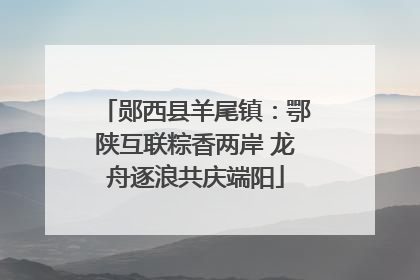 郧西县羊尾镇：鄂陕互联粽香两岸 龙舟逐浪共庆端阳