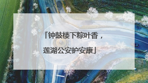 钟鼓楼下粽叶香，莲湖公安护安康