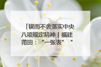 锲而不舍落实中央八项规定精神｜福建莆田：“一张表”“一张图”为基层减轻“数字负担”