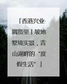 香港兴业·耦贤里丨坡地墅境实景，青山湖畔的“度假生活”