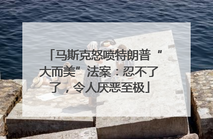 马斯克怒喷特朗普“大而美”法案：忍不了了，令人厌恶至极