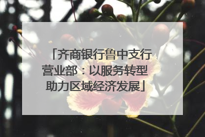 齐商银行鲁中支行营业部：以服务转型助力区域经济发展