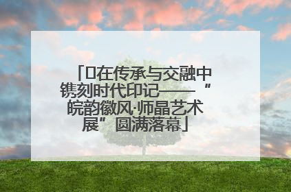 ﻿在传承与交融中镌刻时代印记——“皖韵徽风·师晶艺术展”圆满落幕