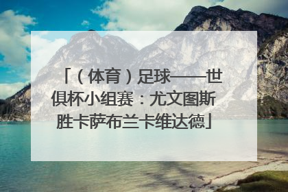 （体育）足球——世俱杯小组赛：尤文图斯胜卡萨布兰卡维达德
