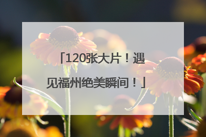120张大片！遇见福州绝美瞬间！