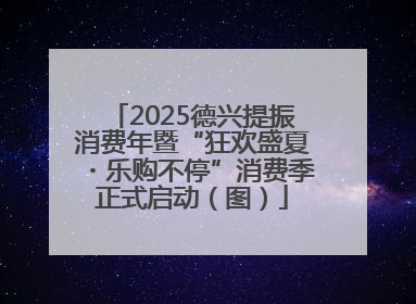 2025德兴提振消费年暨“狂欢盛夏・乐购不停”消费季正式启动（图）