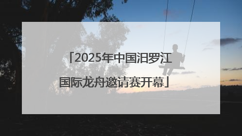2025年中国汨罗江国际龙舟邀请赛开幕