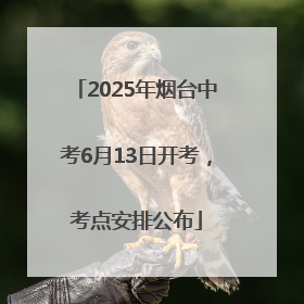 2025年烟台中考6月13日开考，考点安排公布