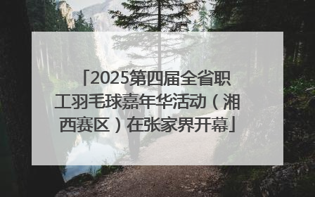 2025第四届全省职工羽毛球嘉年华活动（湘西赛区）在张家界开幕