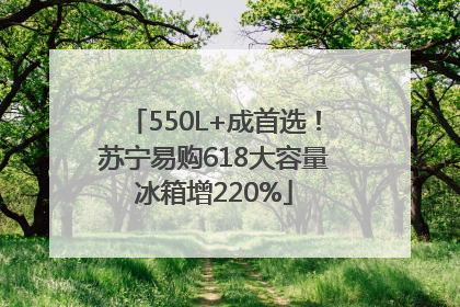 550L+成首选！苏宁易购618大容量冰箱增220%