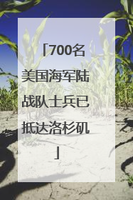 700名美国海军陆战队士兵已抵达洛杉矶