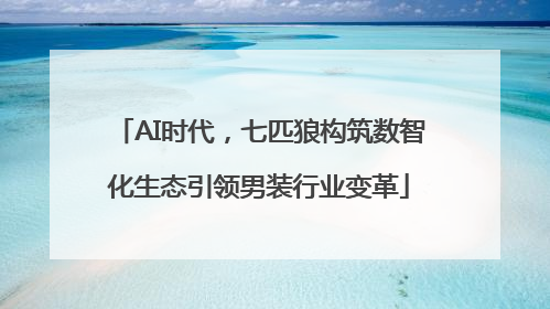 AI时代，七匹狼构筑数智化生态引领男装行业变革